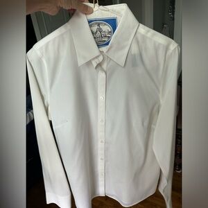 New w/tags Talbots size 8 NON-IRON PERFECT SHIRT - SOLID white